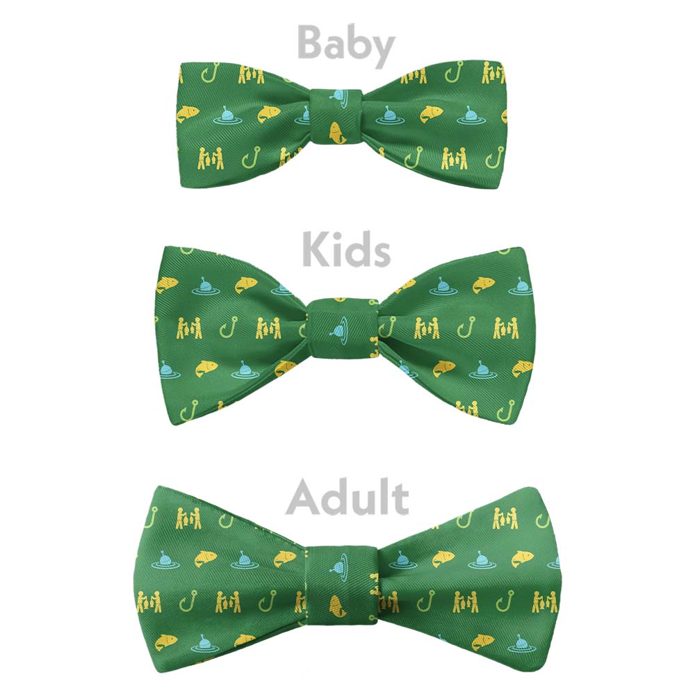 Fishing With Friends Bow Tie - Bow Sizes - Knotty Tie Co.