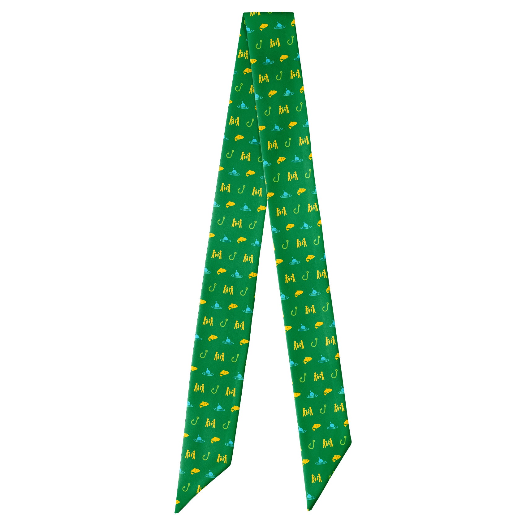 Fishing With Friends Hair Scarf - Full View of Hair Scarf - Knotty Tie Co.