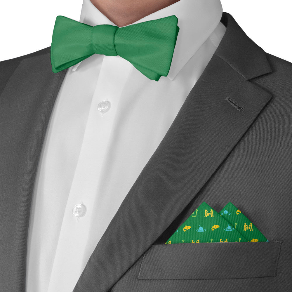 Fishing With Friends Pocket Square - Matching Bow Tie - Knotty Tie Co.