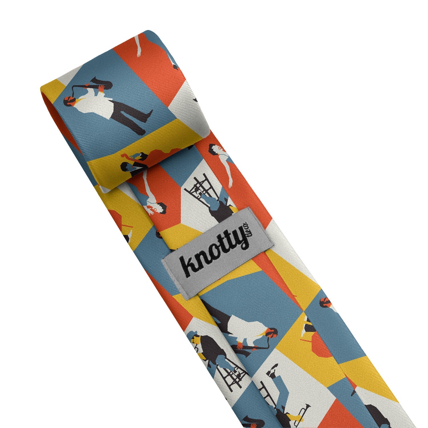 Five Points Jazz Necktie - Tag - Knotty Tie Co.