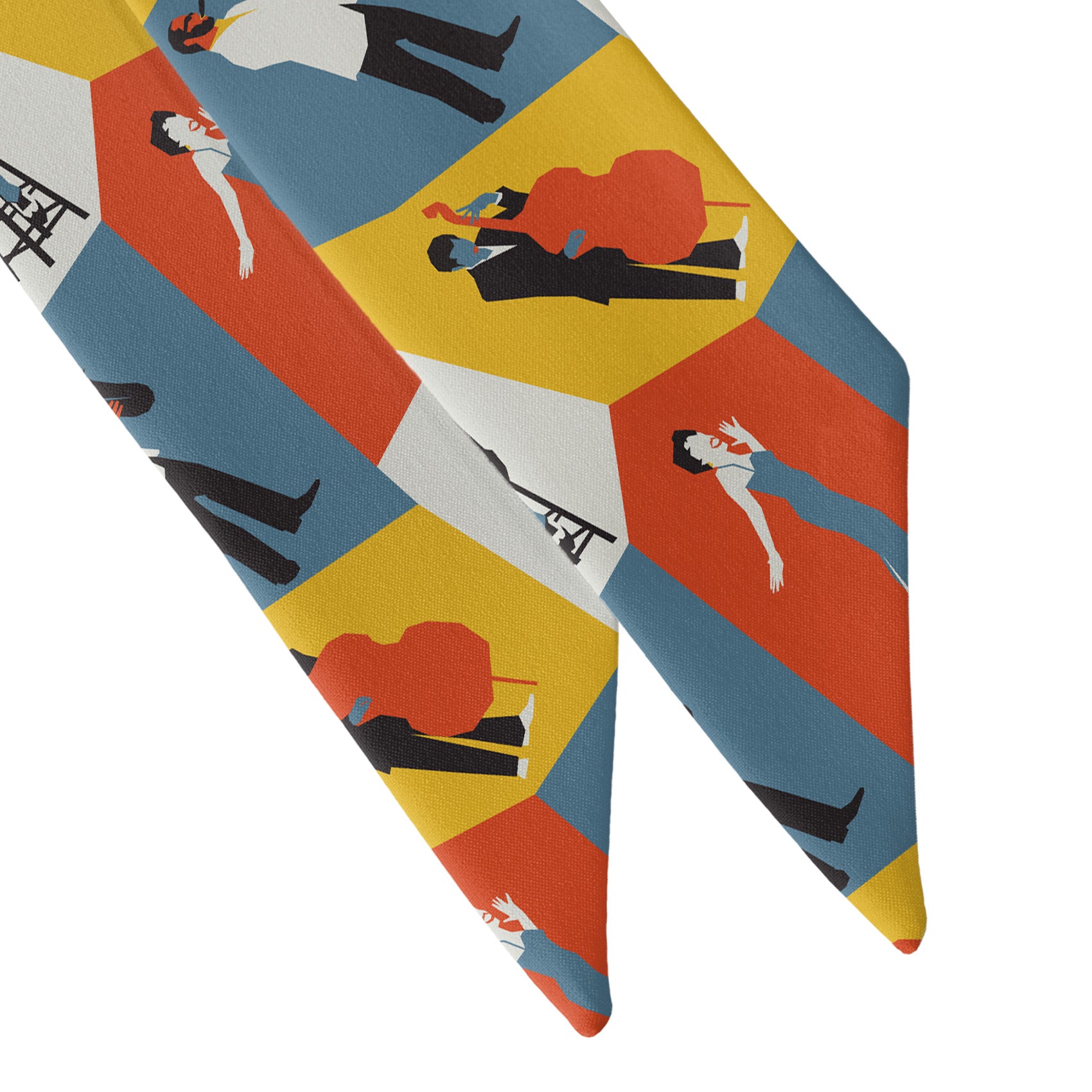 Five Points Jazz Hair Scarf - Scarf Tapered Ends - Knotty Tie Co.