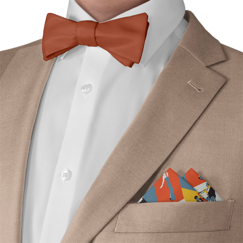 Five Points Jazz Pocket Square - Matching Bow Tie - Knotty Tie Co.