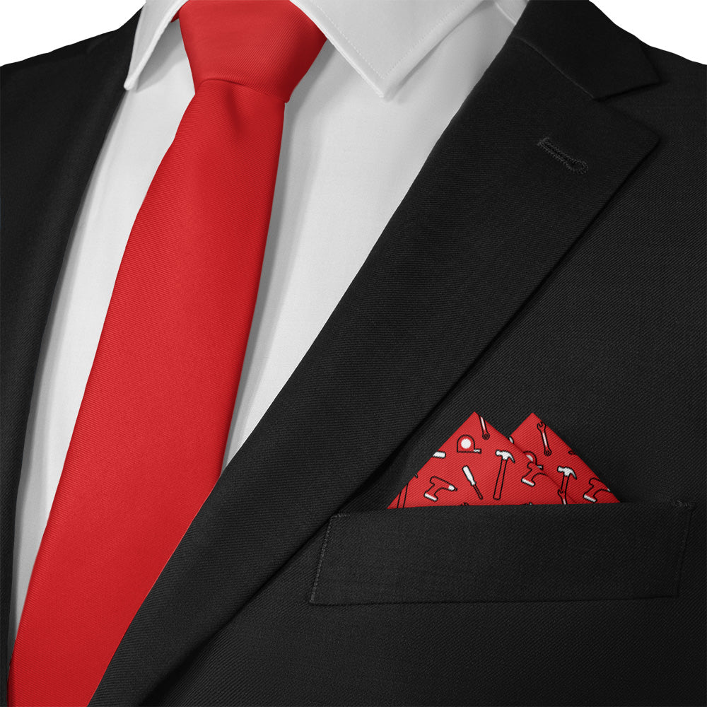 Fix-It Tools Pocket Square - Matching Necktie - Knotty Tie Co.