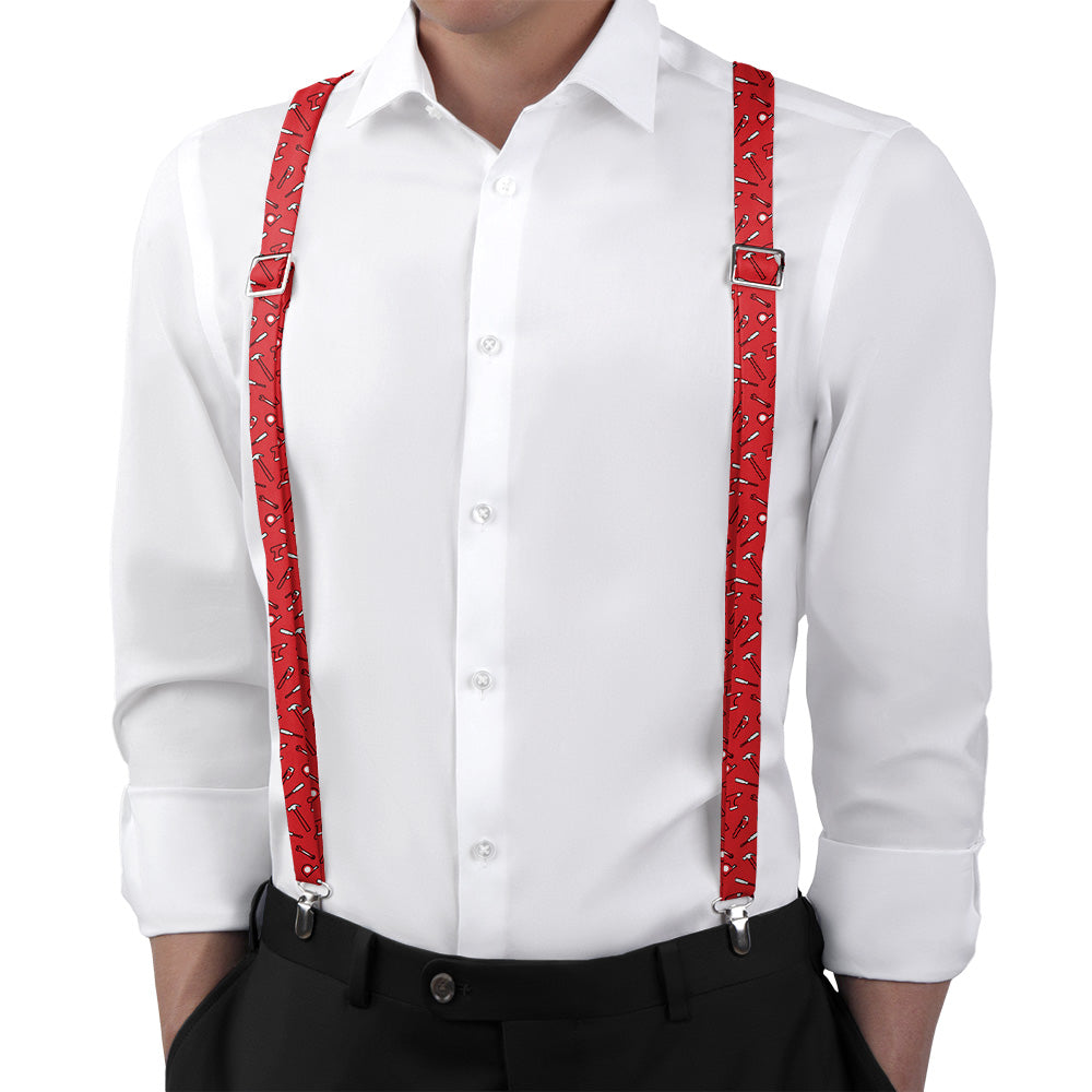 Fix-It Tools Suspenders - On Model Front View - Knotty Tie Co.