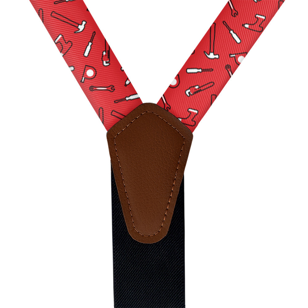 Fix-It Tools Suspenders - Vegan Leather Y-Back - Knotty Tie Co.