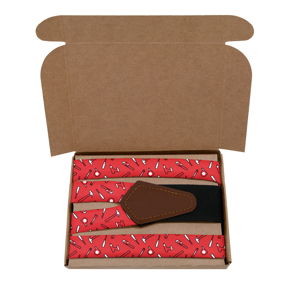 Fix-It Tools Suspenders - Kraft Gift Box Packaging - Knotty Tie Co.