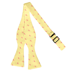Flamingos Bow Tie - Adult Extra-Long Self-Tie 18-21" -  - Knotty Tie Co.