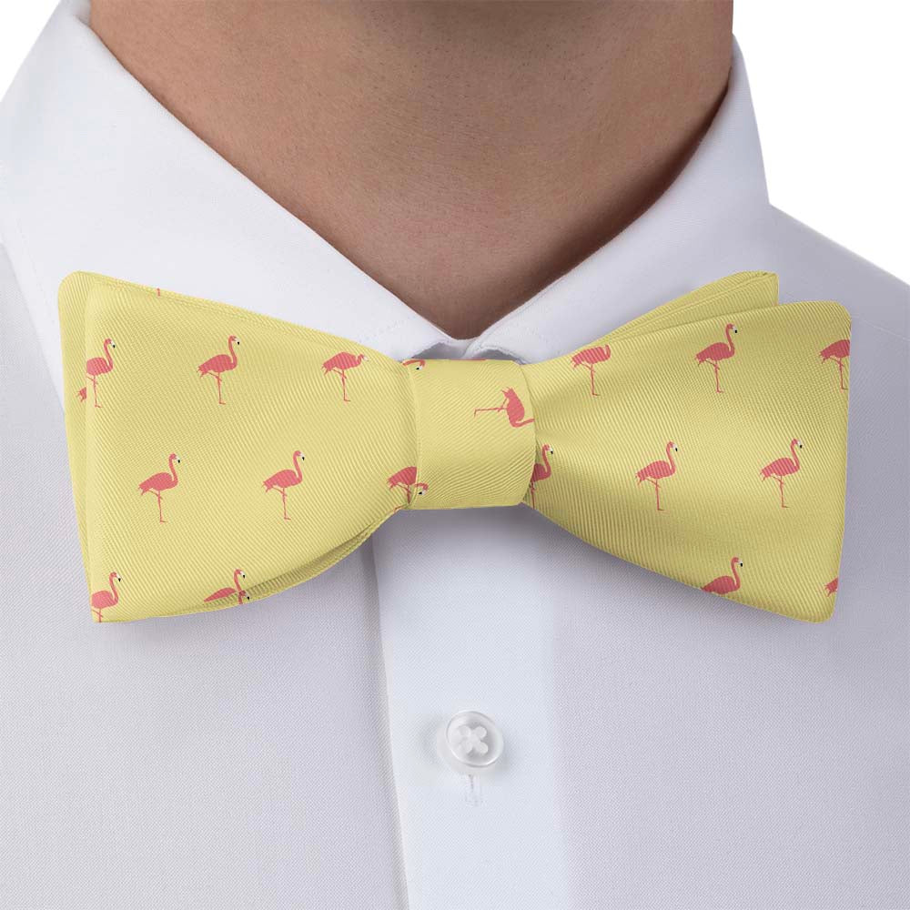 Flamingos Bow Tie - Bow Tie with Dress Shirt - Knotty Tie Co.