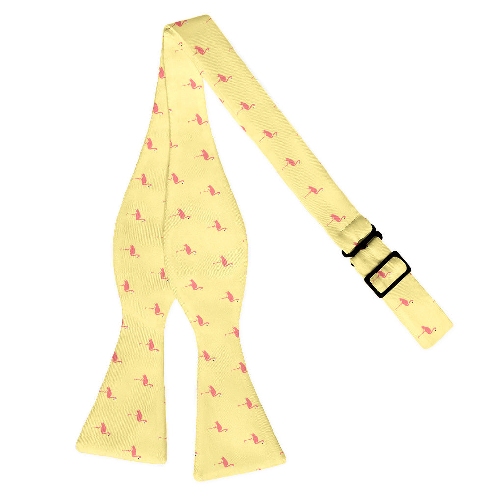 Flamingos Bow Tie - Self Tie Flat - Knotty Tie Co.