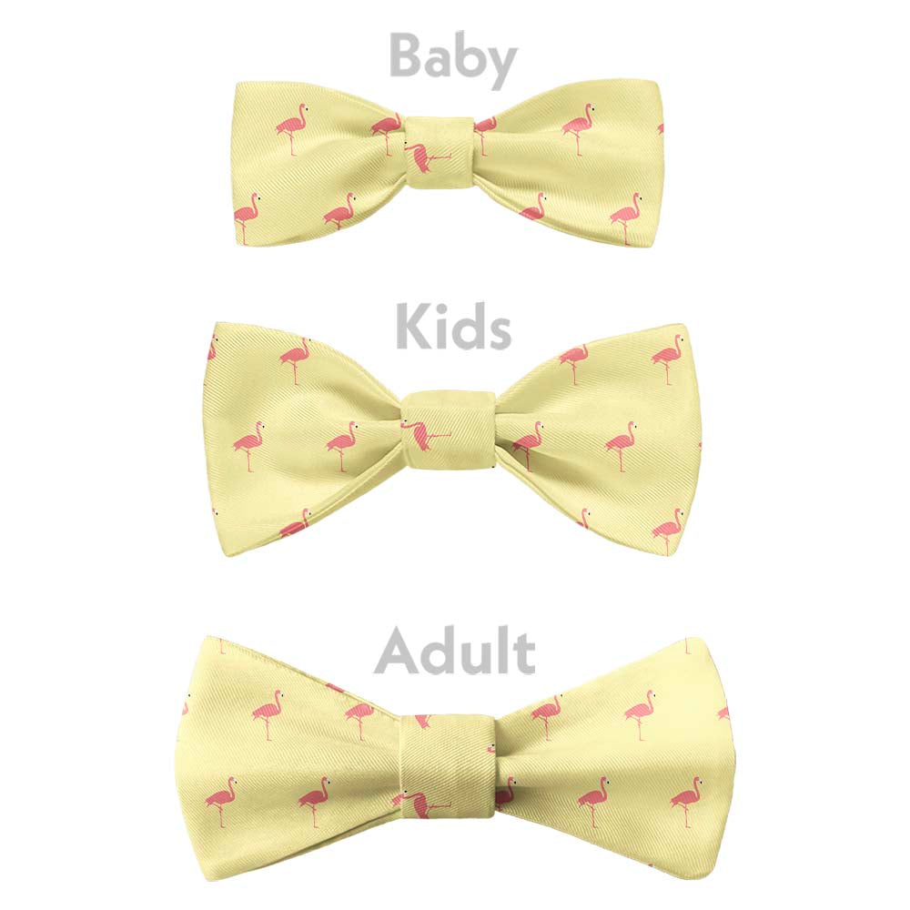 Flamingos Bow Tie - Bow Sizes - Knotty Tie Co.