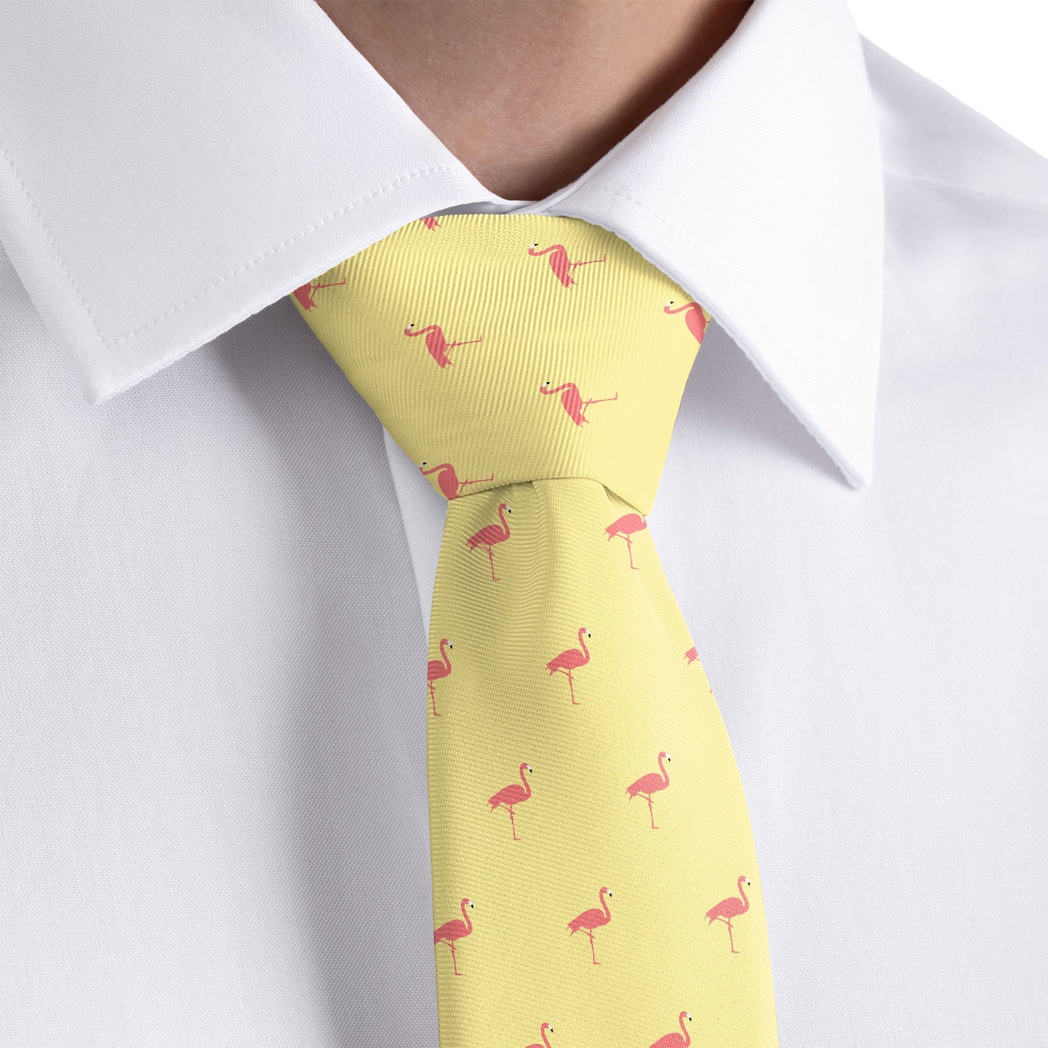 Flamingos Necktie - Dress Shirt - Knotty Tie Co.