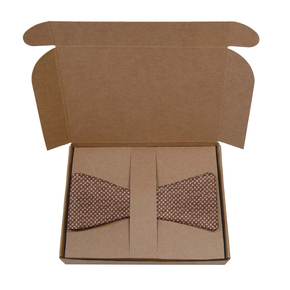 Fleck Bow Tie- Kraft Gift Box Packaging - Knotty Tie Co.