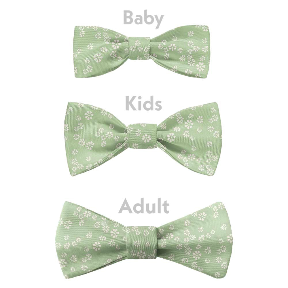 Floating Floral Bow Tie - Bow Sizes - Knotty Tie Co.