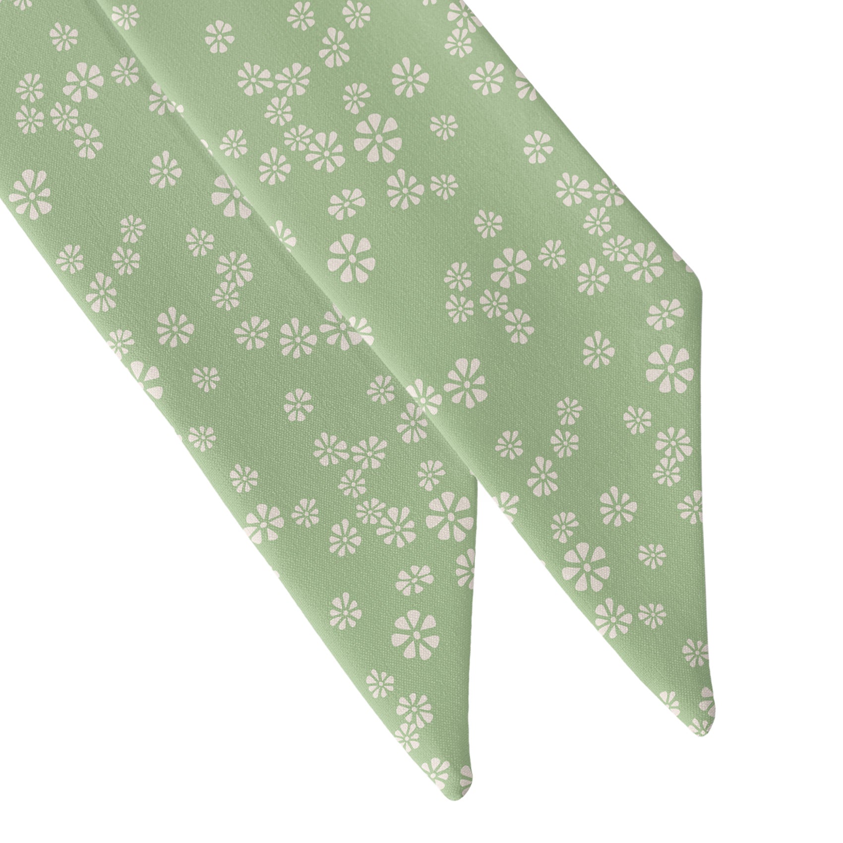 Floating Floral Hair Scarf - Scarf Tapered Ends - Knotty Tie Co.