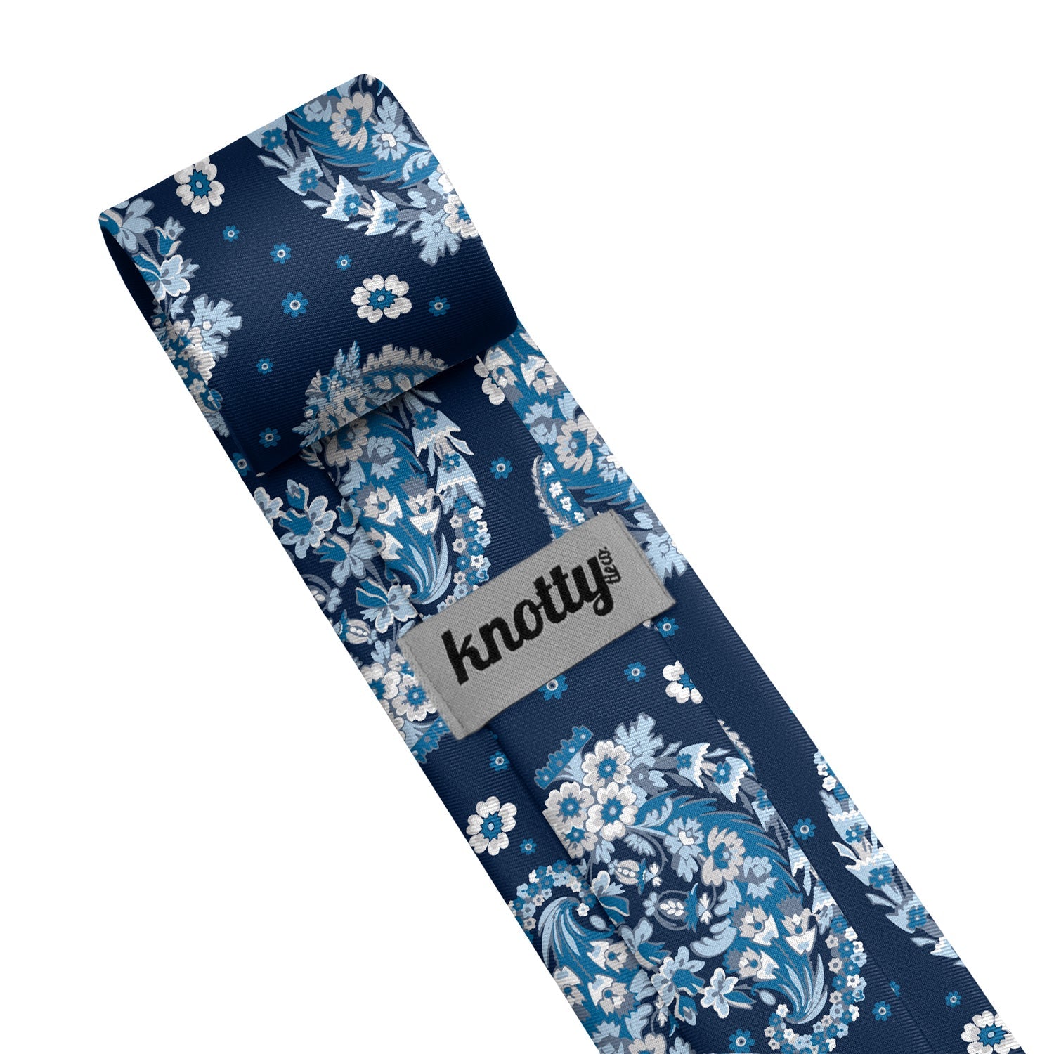 Floral Paisley Necktie - Tag - Knotty Tie Co.