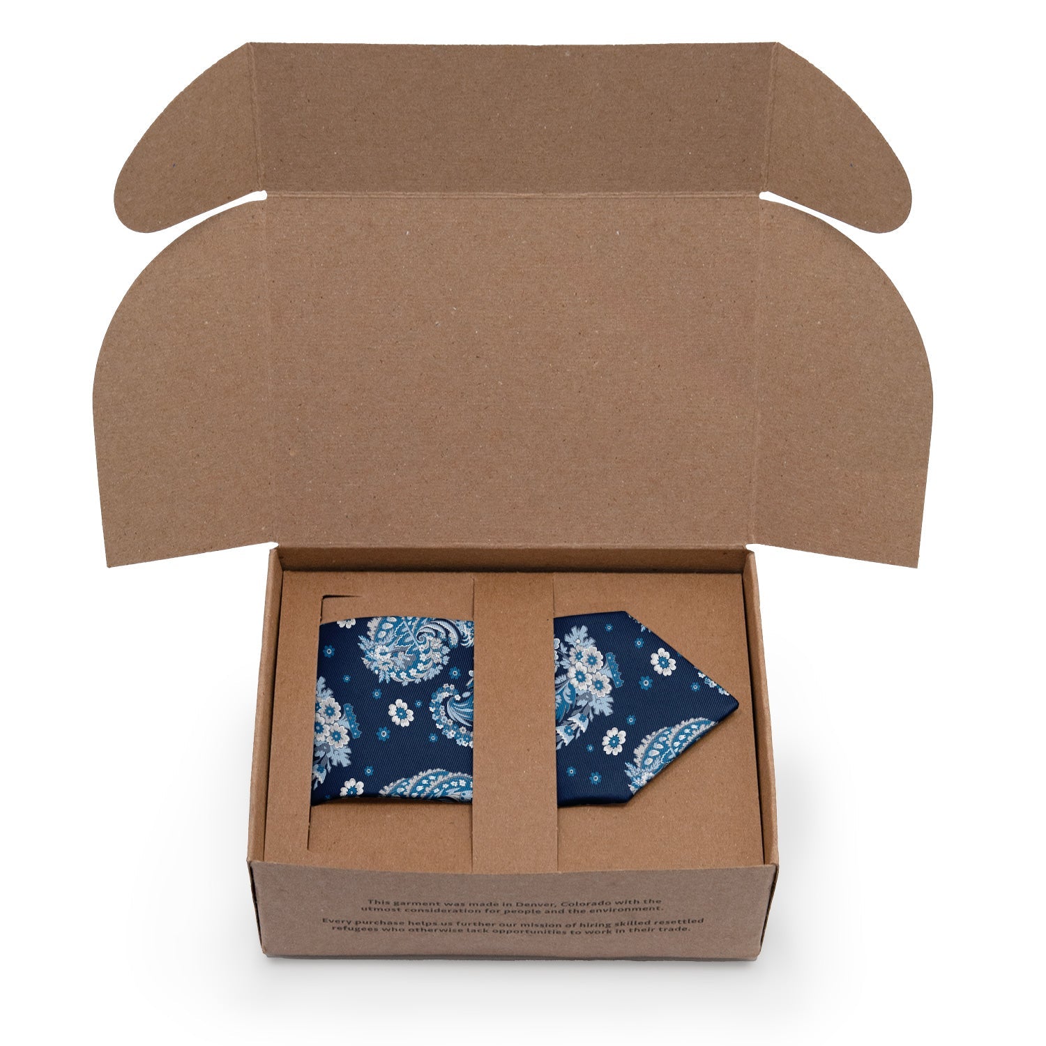 Floral Paisley Necktie - Packaging - Knotty Tie Co.