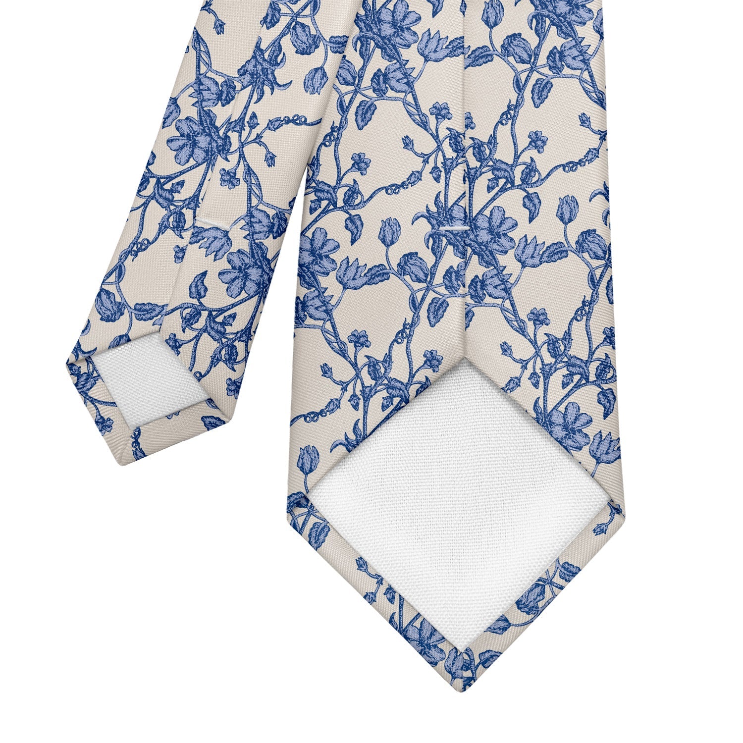 Floral Toile Necktie - Tipping - Knotty Tie Co.