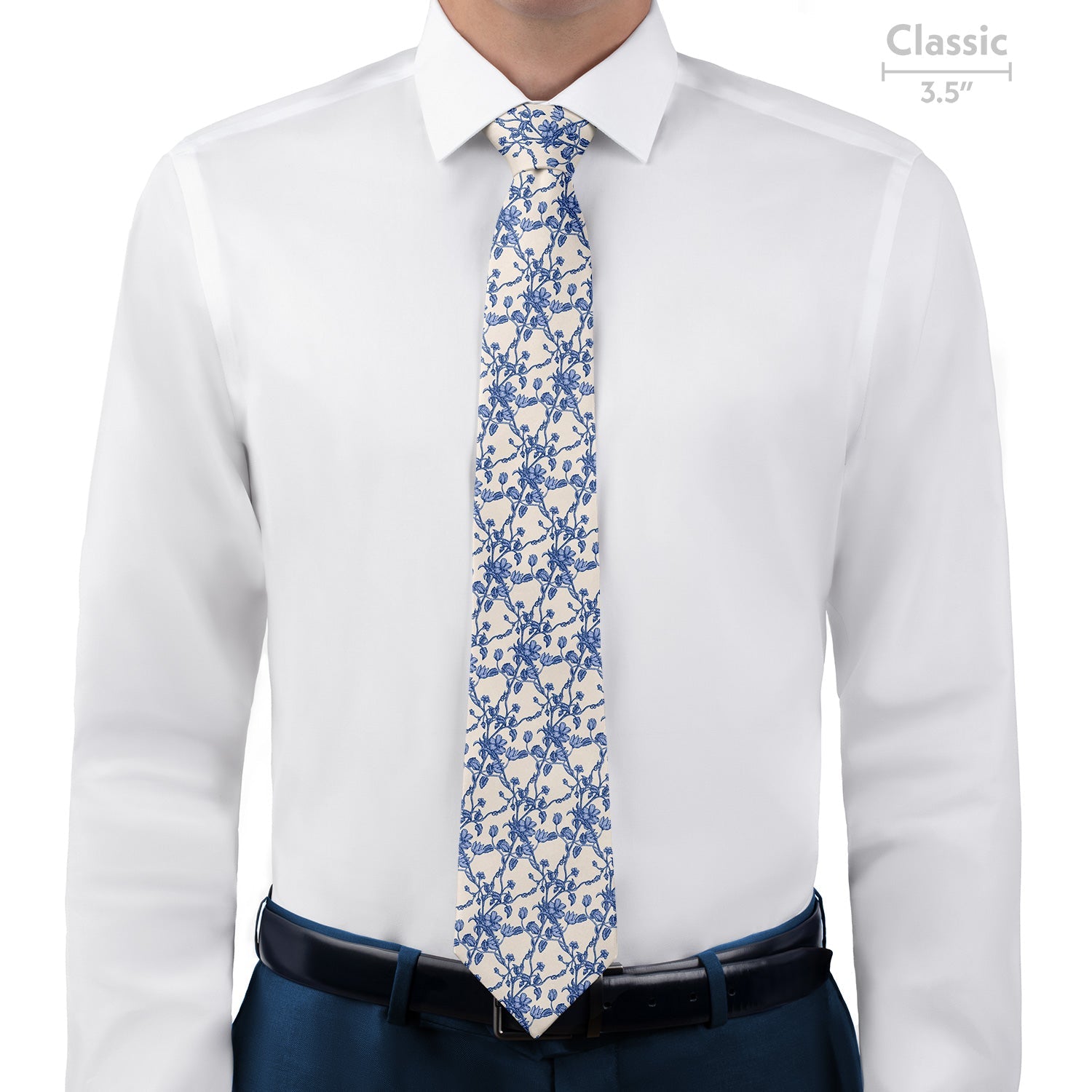 Floral Toile Necktie - Classic - Knotty Tie Co.