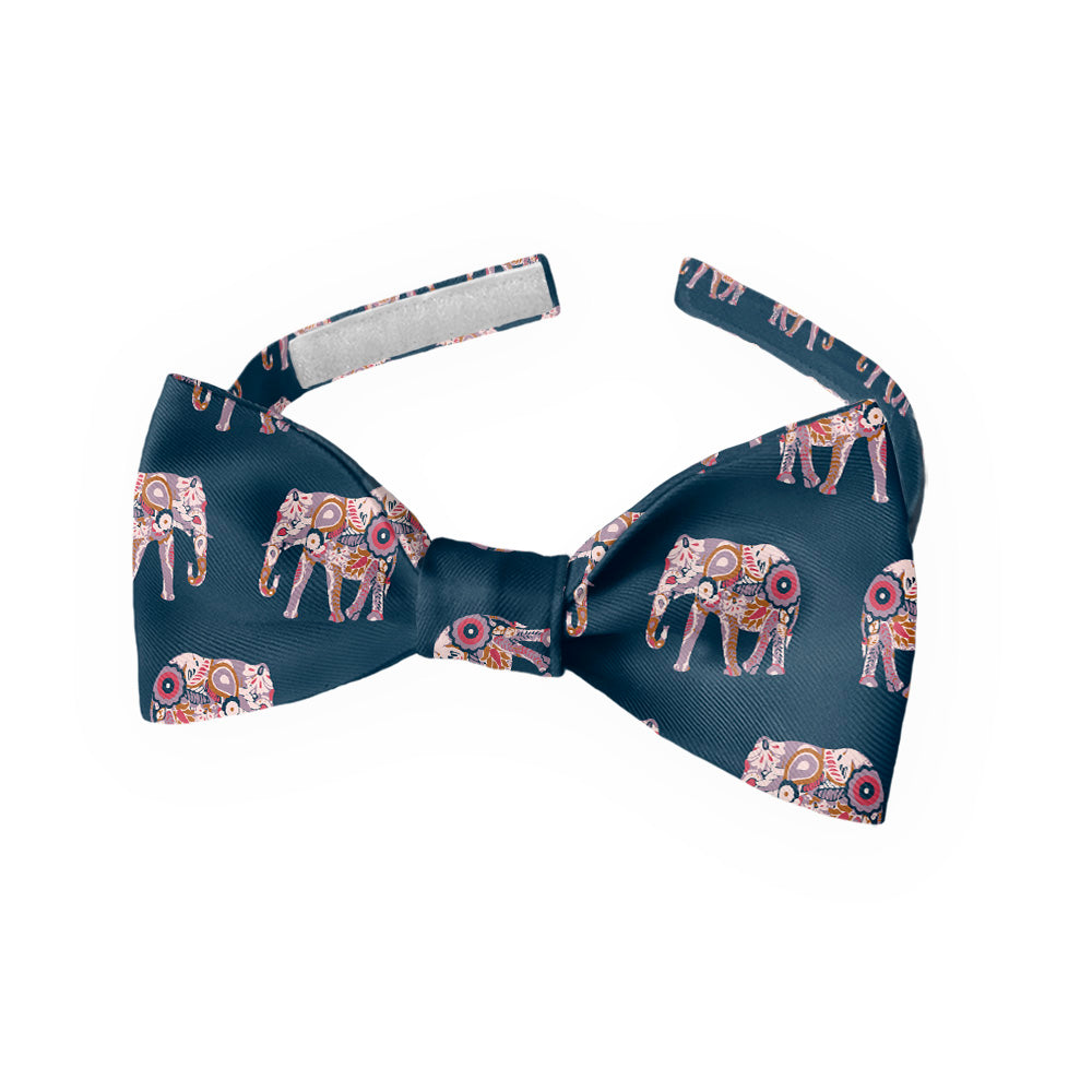 Floral Elephants Bow Tie - Kids Pre-Tied 9.5-12.5" -  - Knotty Tie Co.