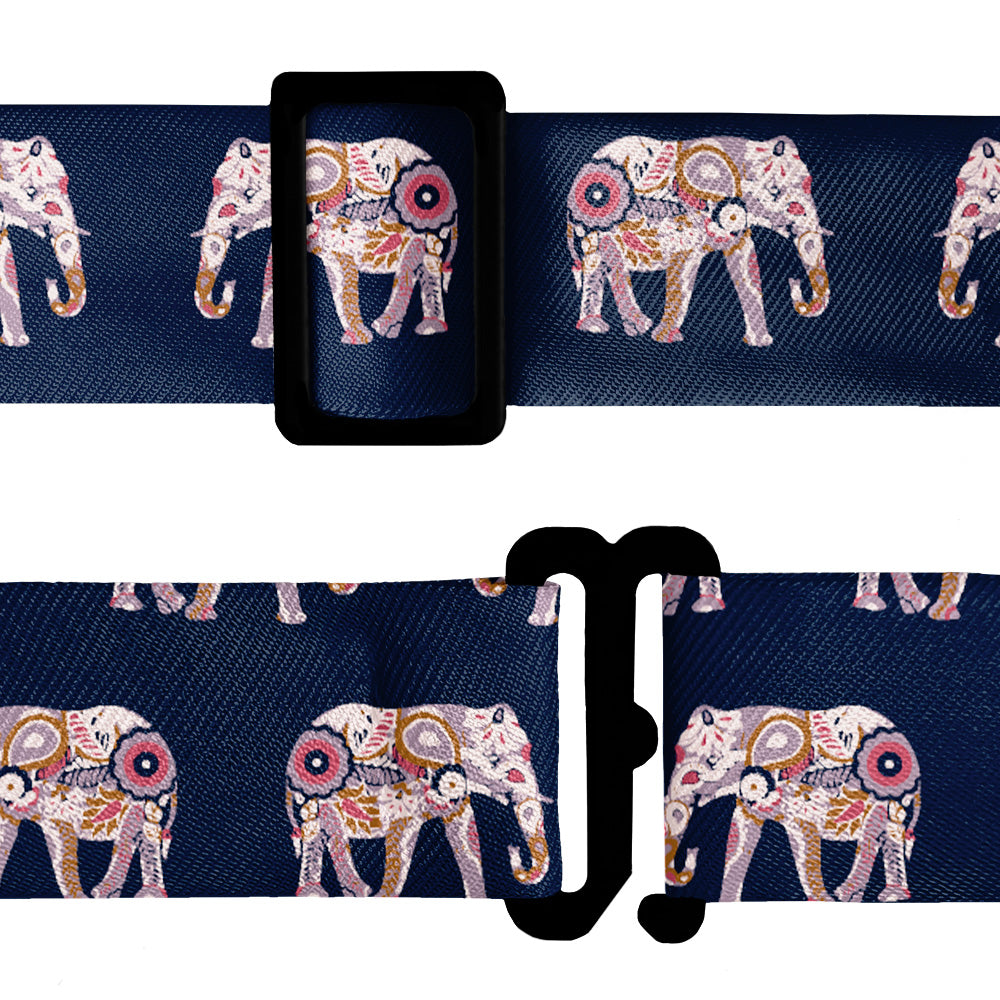 Floral Elephants Bow Tie - Bow Tie Hardware - Knotty Tie Co.