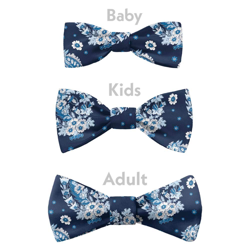 Floral Paisley Bow Tie - Bow Sizes - Knotty Tie Co.