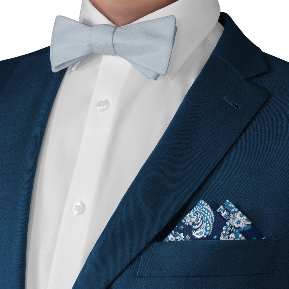 Floral Paisley Pocket Square - Matching Bow Tie - Knotty Tie Co.