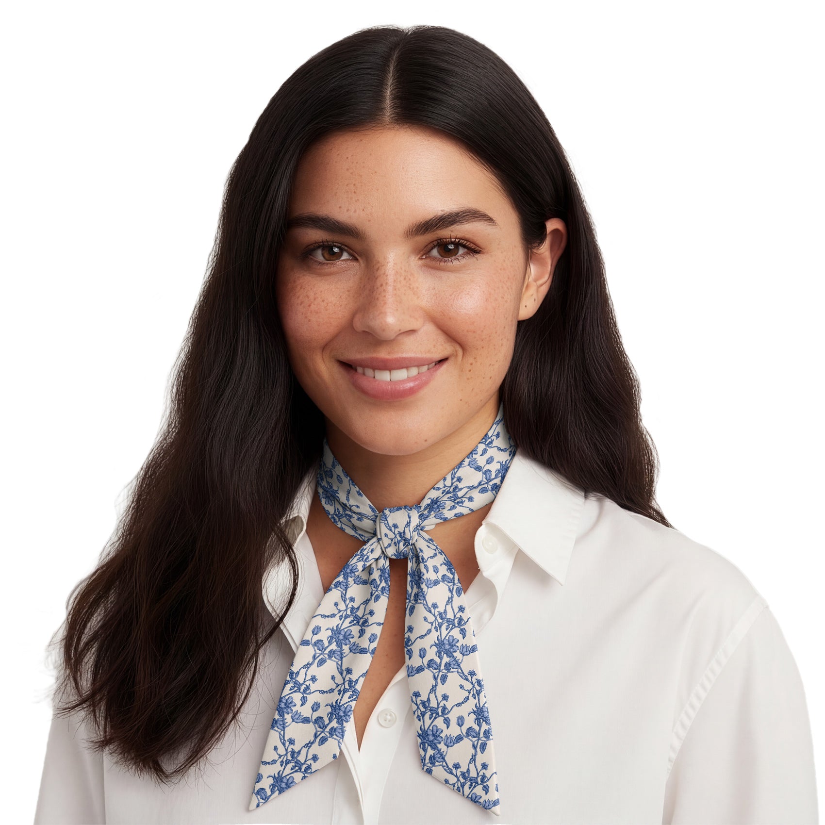 Floral Toile Hair Scarf - Neck Scarves - Knotty Tie Co.