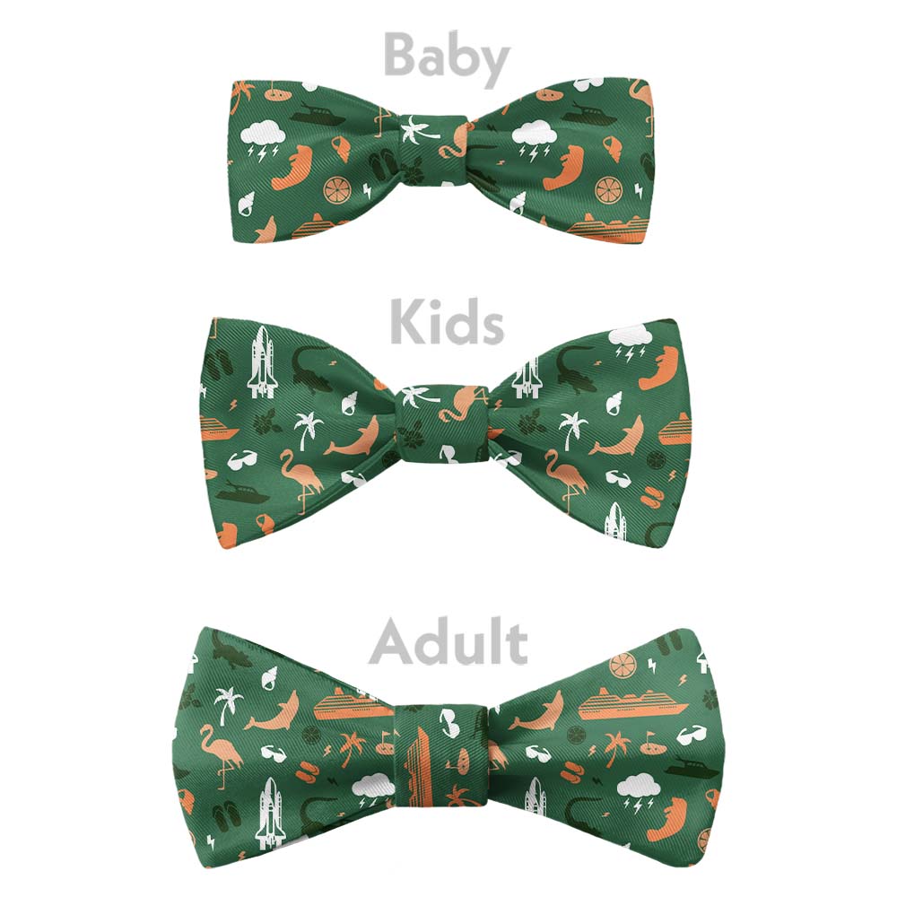 Florida State Heritage Bow Tie - Bow Sizes - Knotty Tie Co.