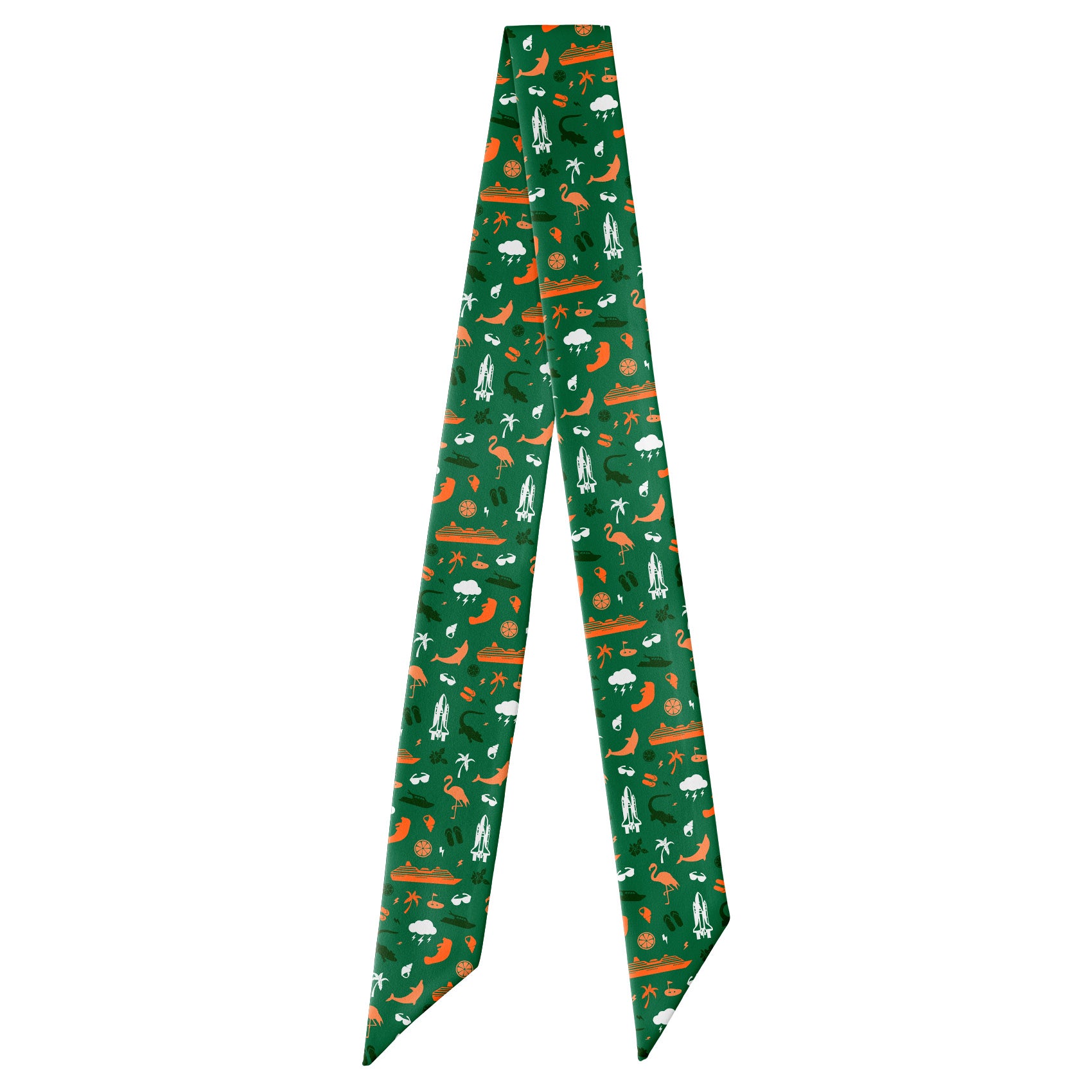 Florida State Heritage Hair Scarf - Full View of Hair Scarf - Knotty Tie Co.