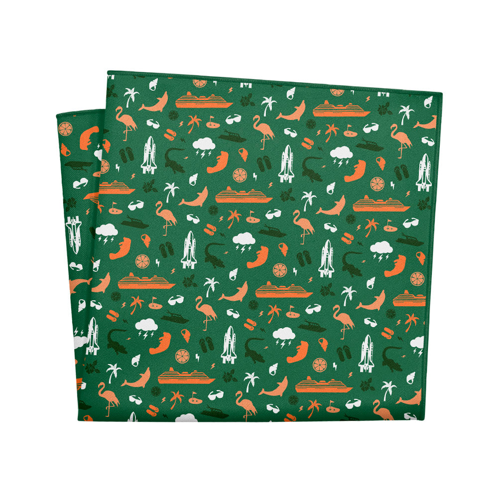 Florida State Heritage Pocket Square - 12" Square - Knotty Tie Co.