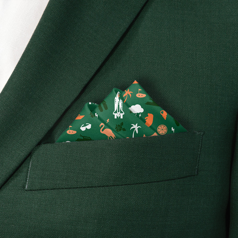 Florida State Heritage Pocket Square - Stairs Fold - Knotty Tie Co.