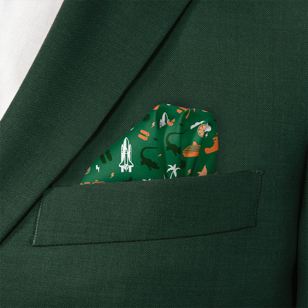 Florida State Heritage Pocket Square - Wave Fold - Knotty Tie Co.