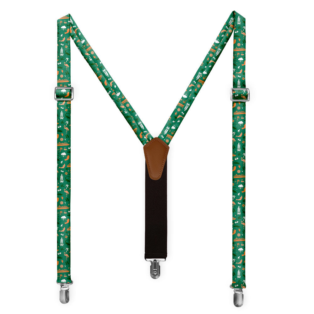 Florida State Heritage Suspenders - Full Front View - Knotty Tie Co.