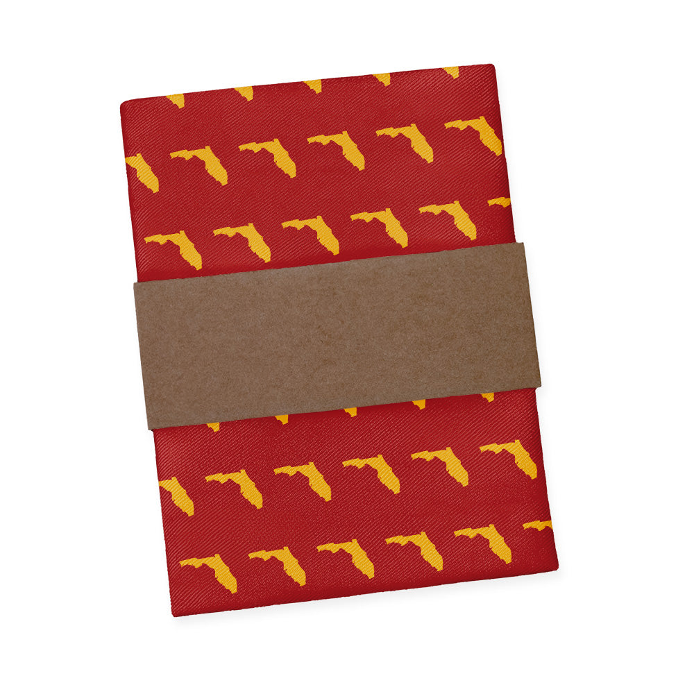 Florida State Outline Pocket Square - Packaging - Knotty Tie Co.
