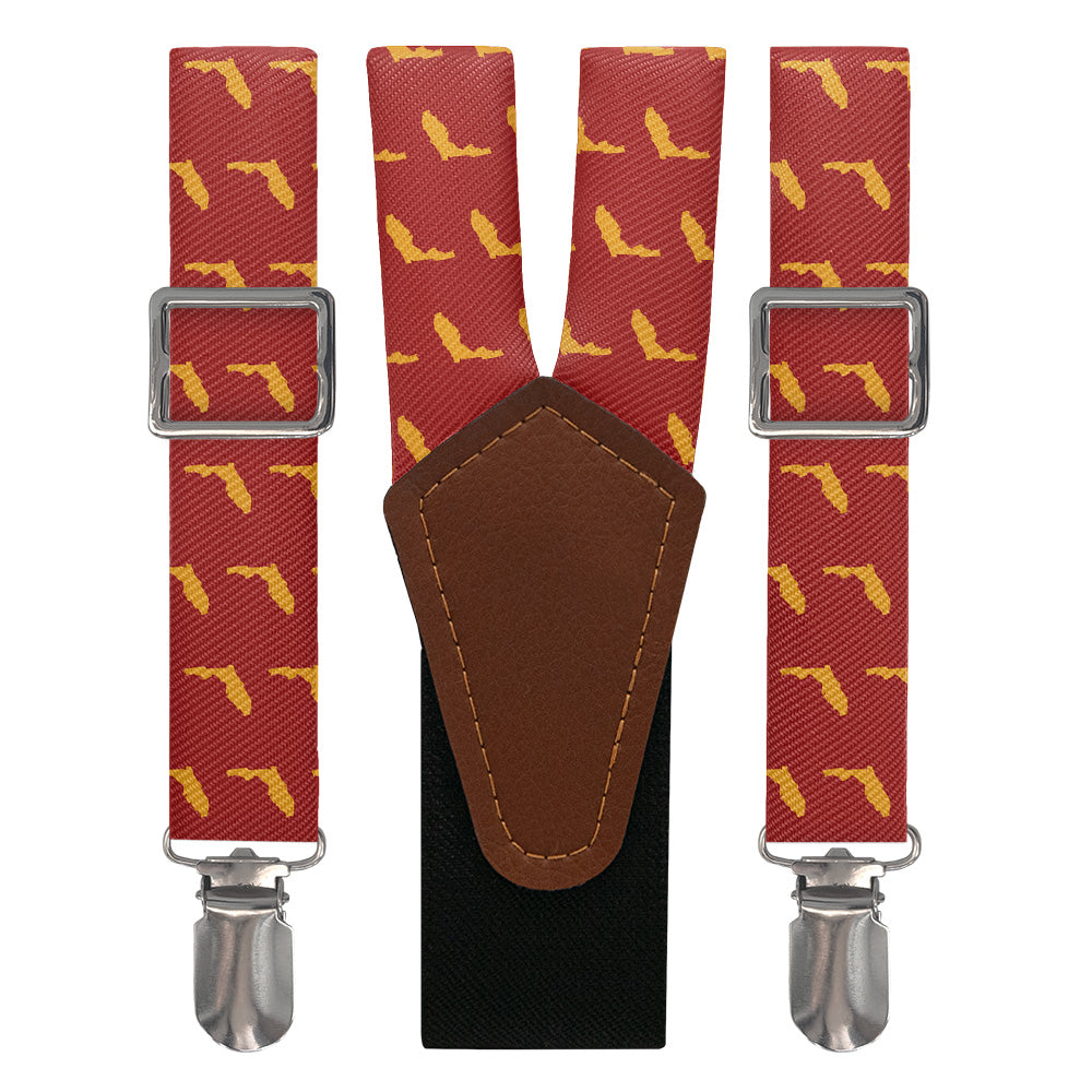 Florida State Outline Suspenders - Main View - Knotty Tie Co.