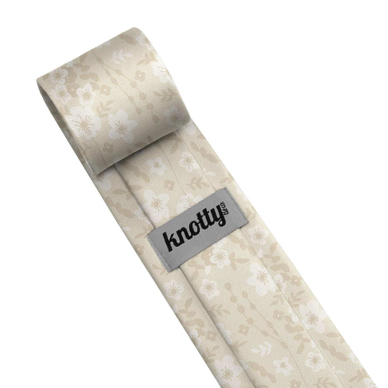 Flowy Floral Necktie - Tag - Knotty Tie Co.