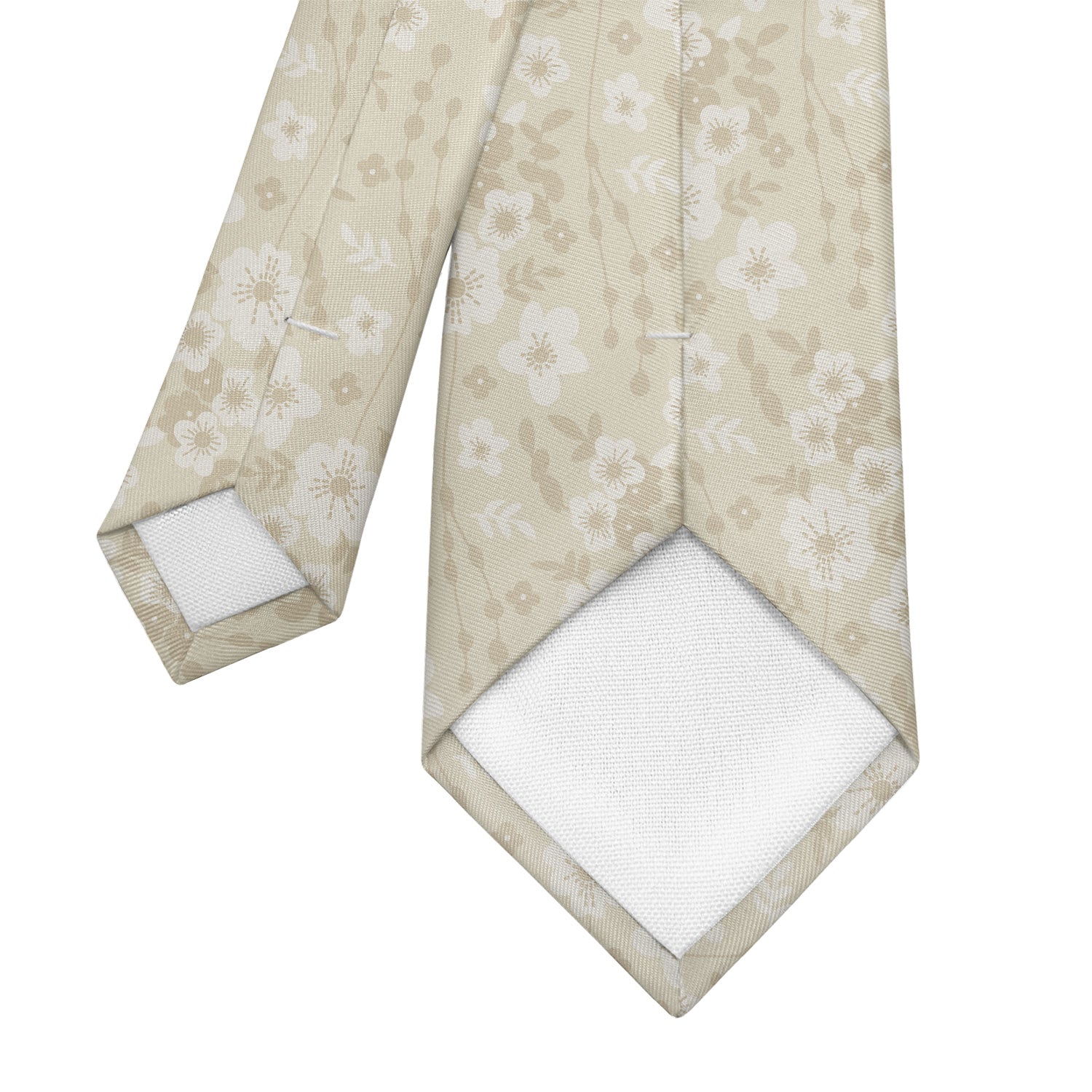 Flowy Floral Necktie - Tipping - Knotty Tie Co.