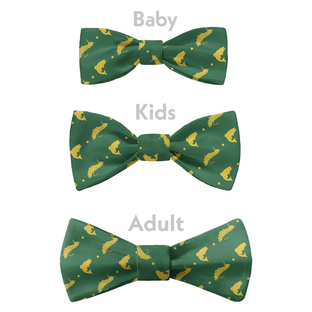 Fly Fishing Bow Tie - Bow Sizes - Knotty Tie Co.