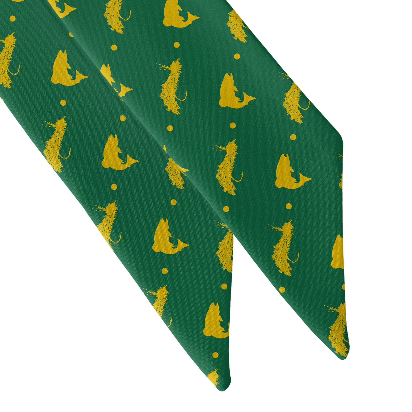 Fly Fishing Hair Scarf - Scarf Tapered Ends - Knotty Tie Co.