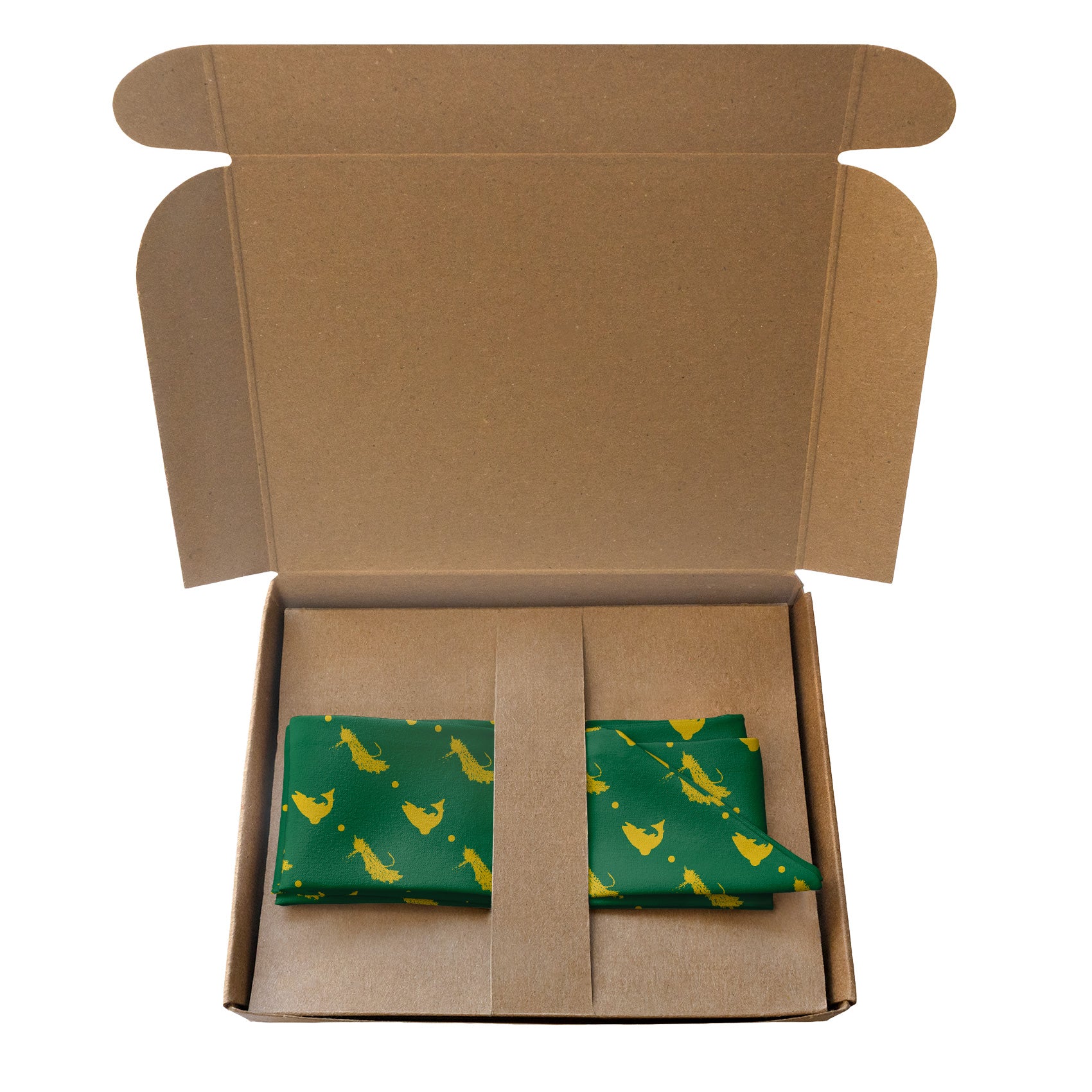 Fly Fishing Hair Scarf - Packaging - Knotty Tie Co.