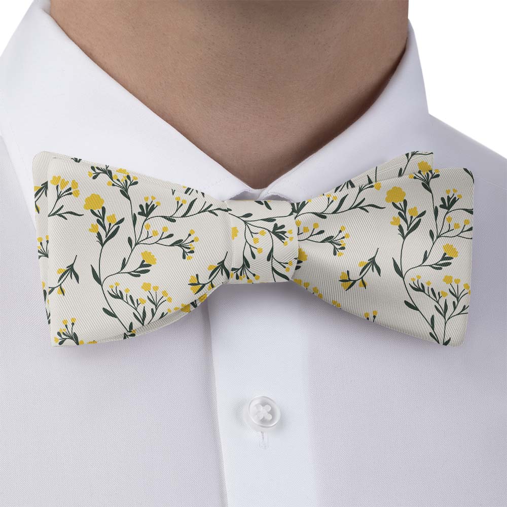 Folksy Floral Bow Tie - Bow Tie with Dress Shirt - Knotty Tie Co.