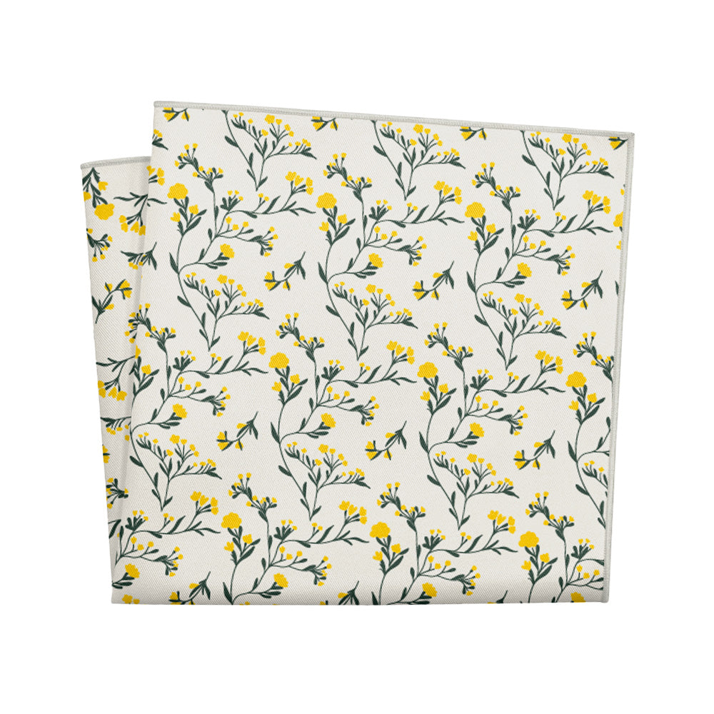 Folksy Floral Pocket Square - 12" Square - Knotty Tie Co.
