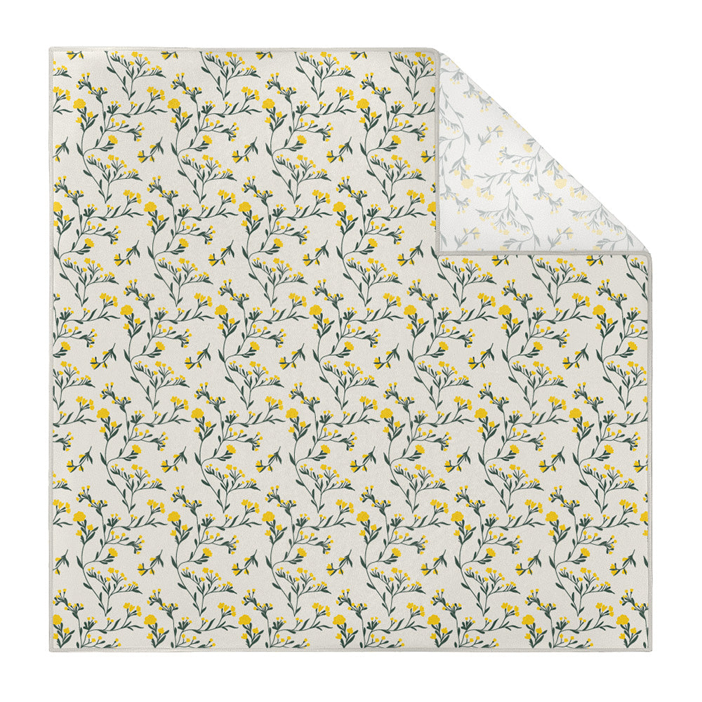 Folksy Floral Pocket Square - Printed - Knotty Tie Co.