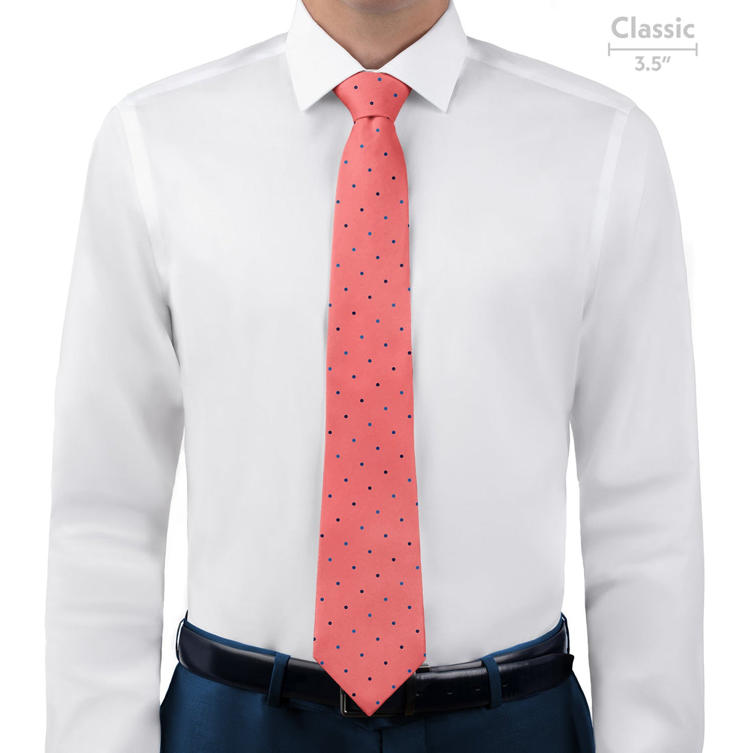 Four Color Denver Dots Necktie - Classic - Knotty Tie Co.