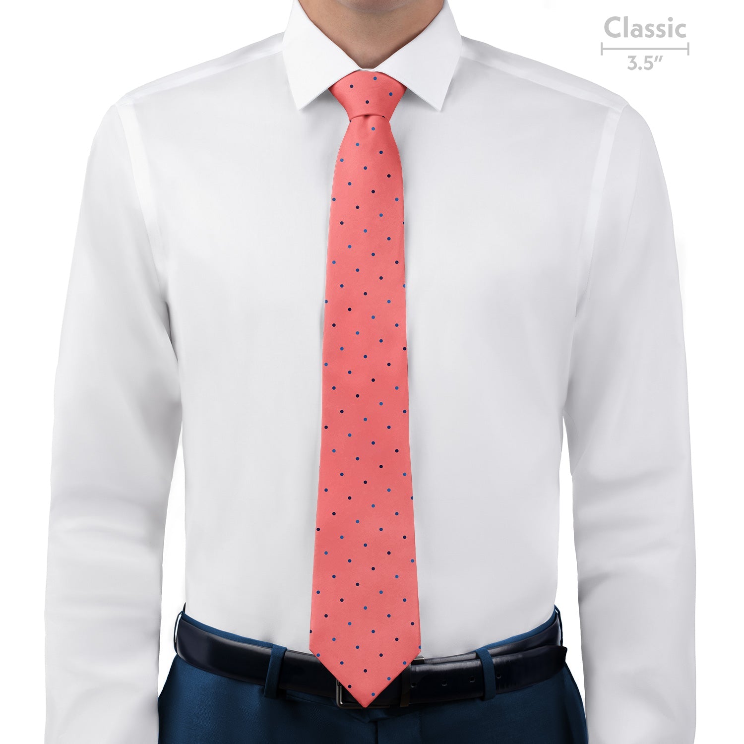 Four Color Denver Dots Necktie - Classic - Knotty Tie Co.