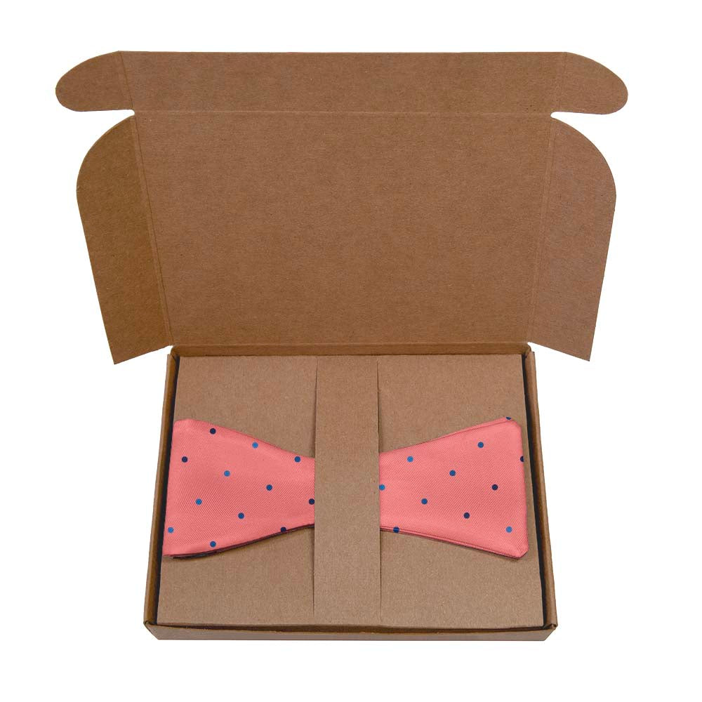 Four Color Denver Dots Bow Tie- Kraft Gift Box Packaging - Knotty Tie Co.