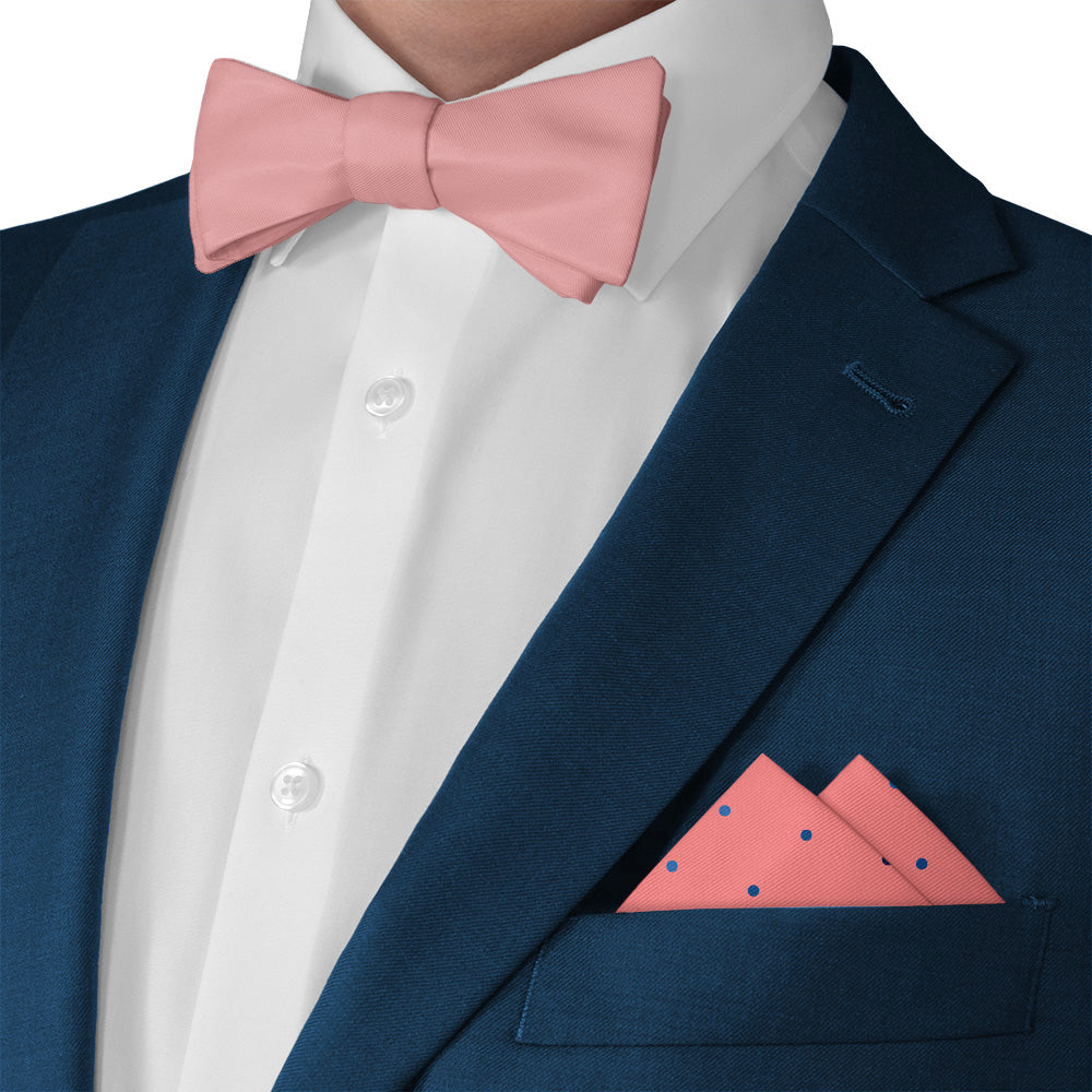 Four Color Denver Dots Pocket Square - Matching Bow Tie - Knotty Tie Co.