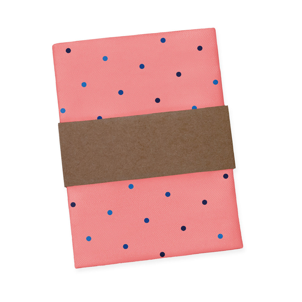 Four Color Denver Dots Pocket Square - Packaging - Knotty Tie Co.