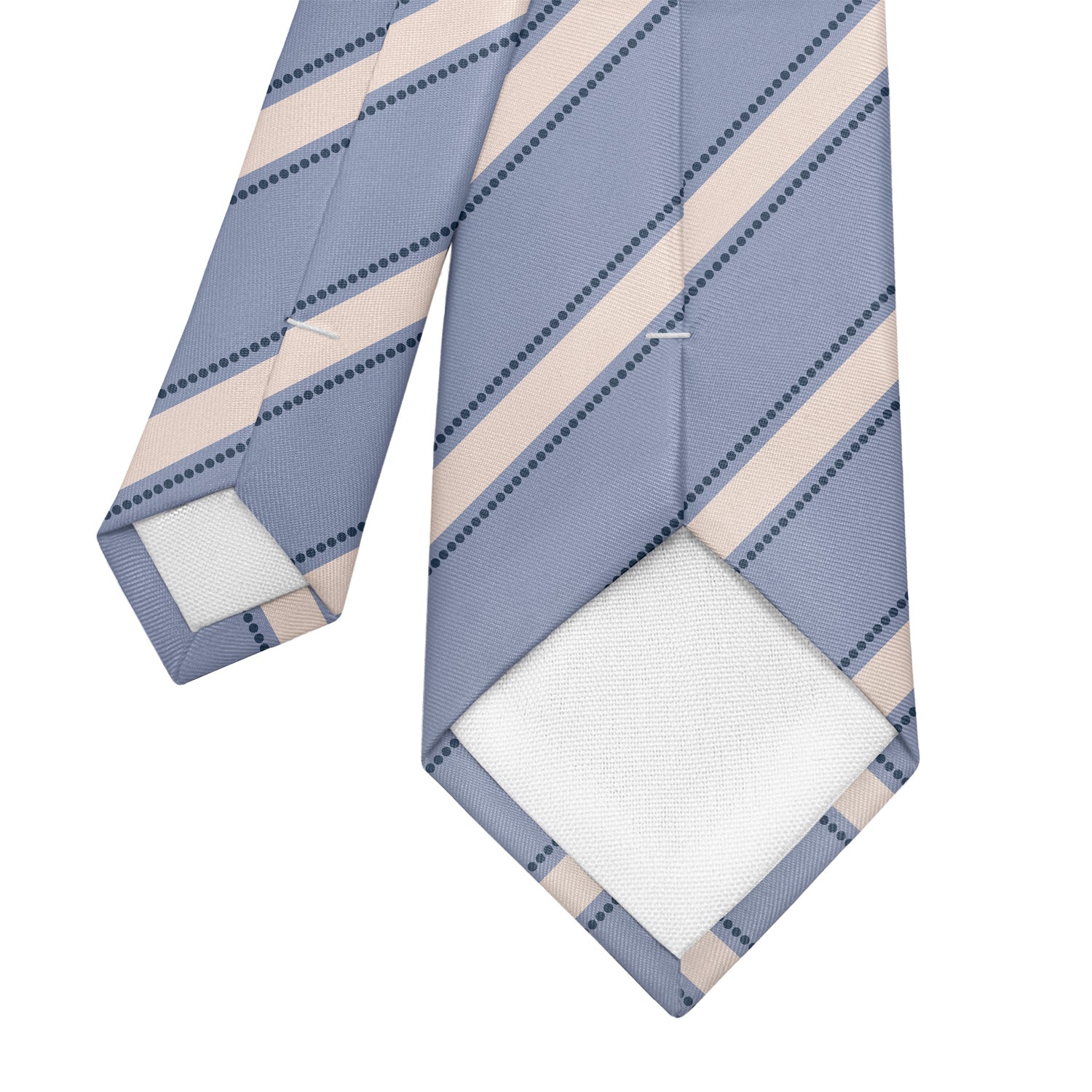 Fox Stripe Necktie - Tipping - Knotty Tie Co.