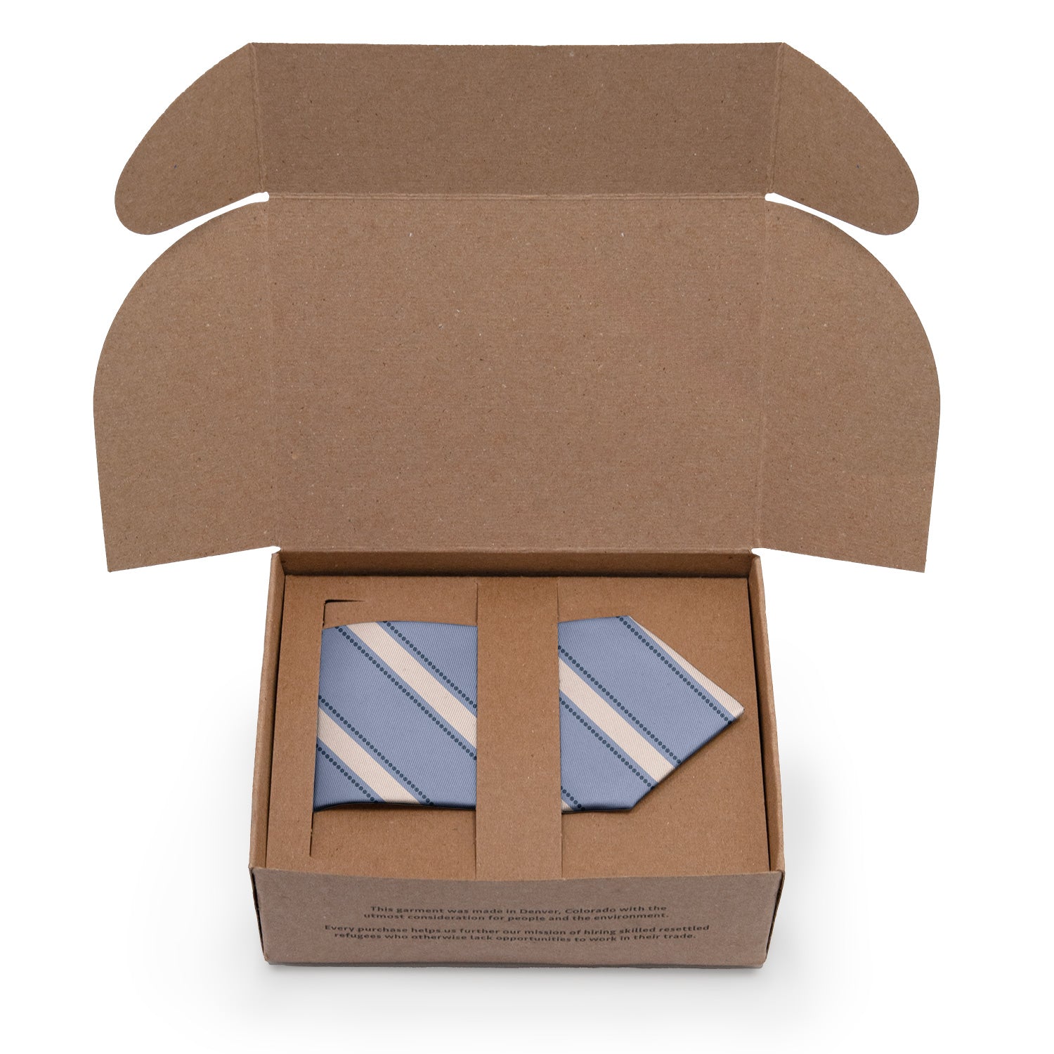 Fox Stripe Necktie - Packaging - Knotty Tie Co.